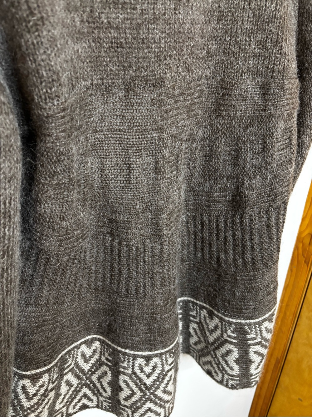 Skovhuus Denmark Cozy Shawl Collar Mohair & Wool Cardigan Sweater - Picture 4 of 7